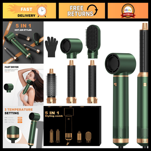 Gold blow dryer - gold, brush